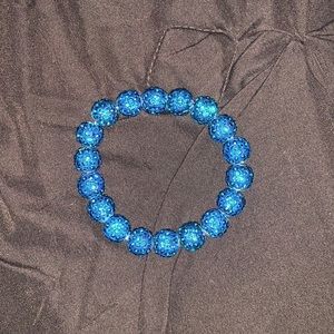 Sparkly Teal Beaded Bracelet